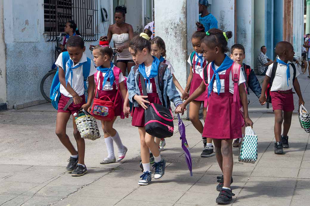 School children, Camagüey