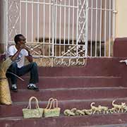 Souvenir seller, Trinidad