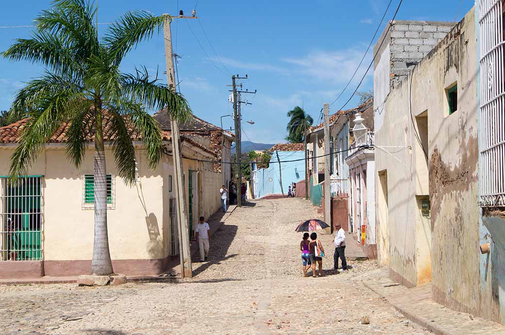 Cobbled street, Trinidad