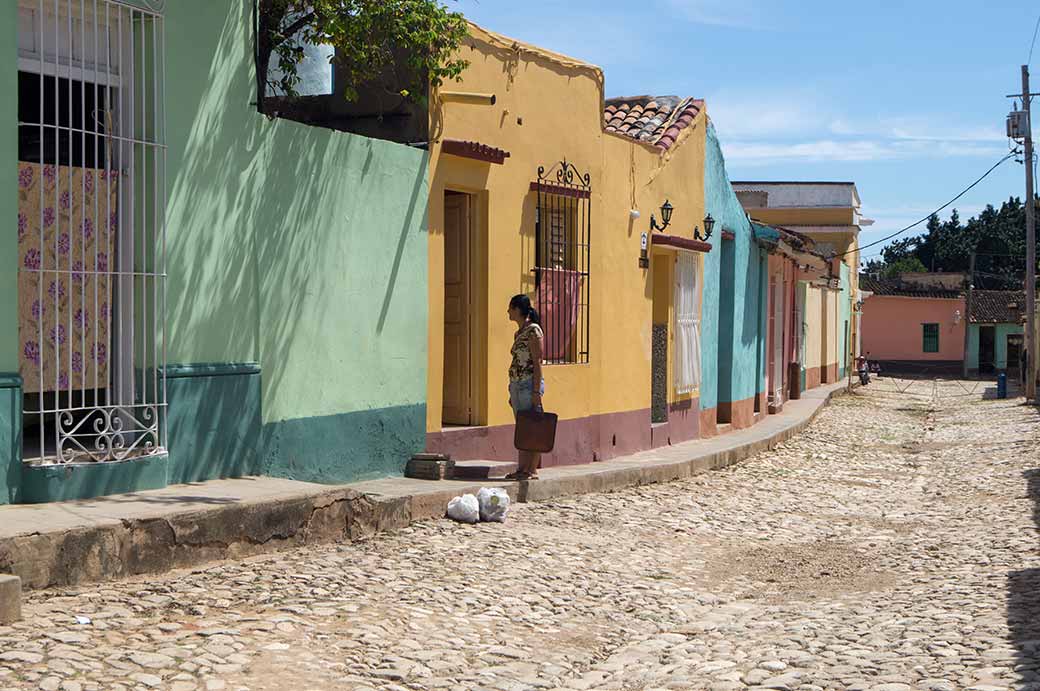 Cobbled street, Trinidad