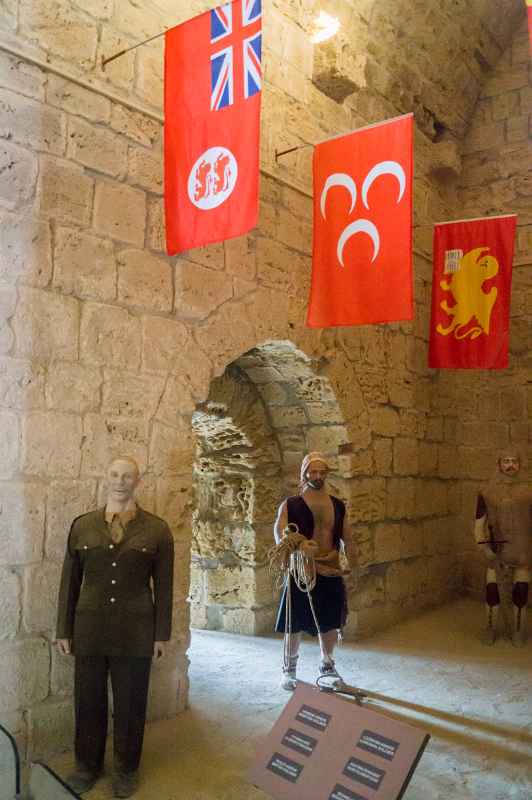 Uniforms and flags, Kyrenia Castle