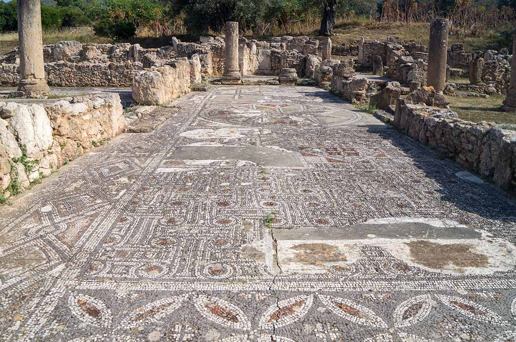 Mosaic floor, Basilica of Agia Triada