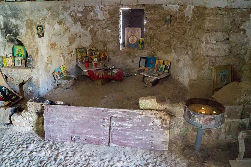 In the Chapel of Agios Thyrsos church