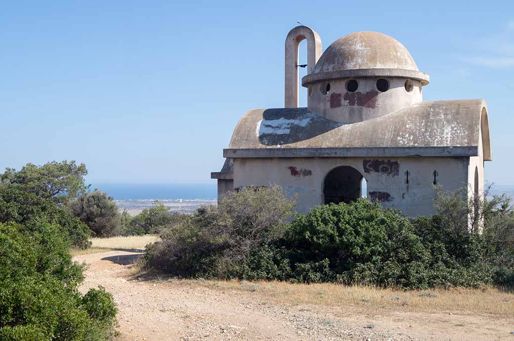 Small derelict Greek church