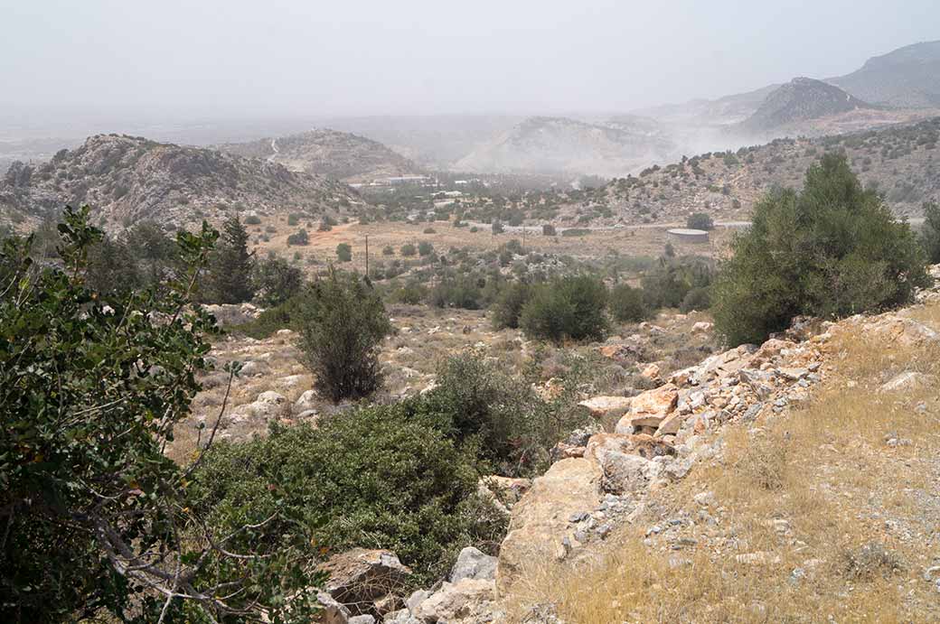 View from Beş Parmaklar road