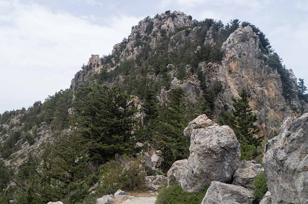 View up to Buffavento Castle