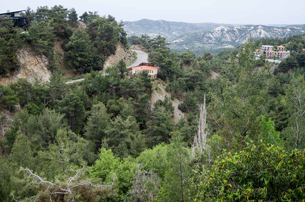 View of Troodos mountains