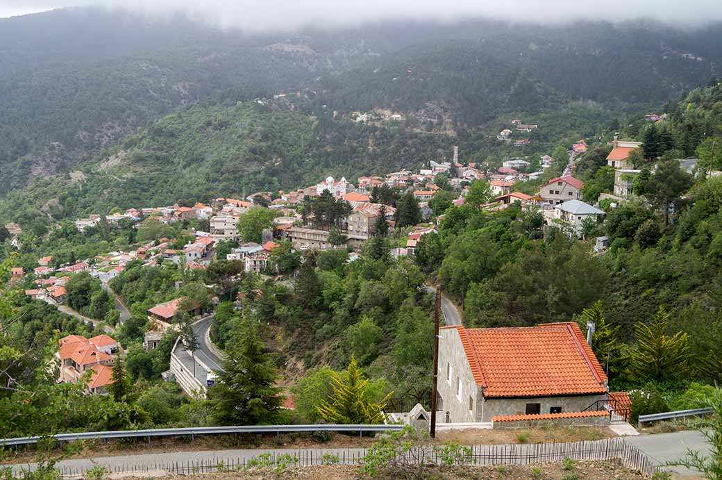 View of Pedoulas from Holy Cross