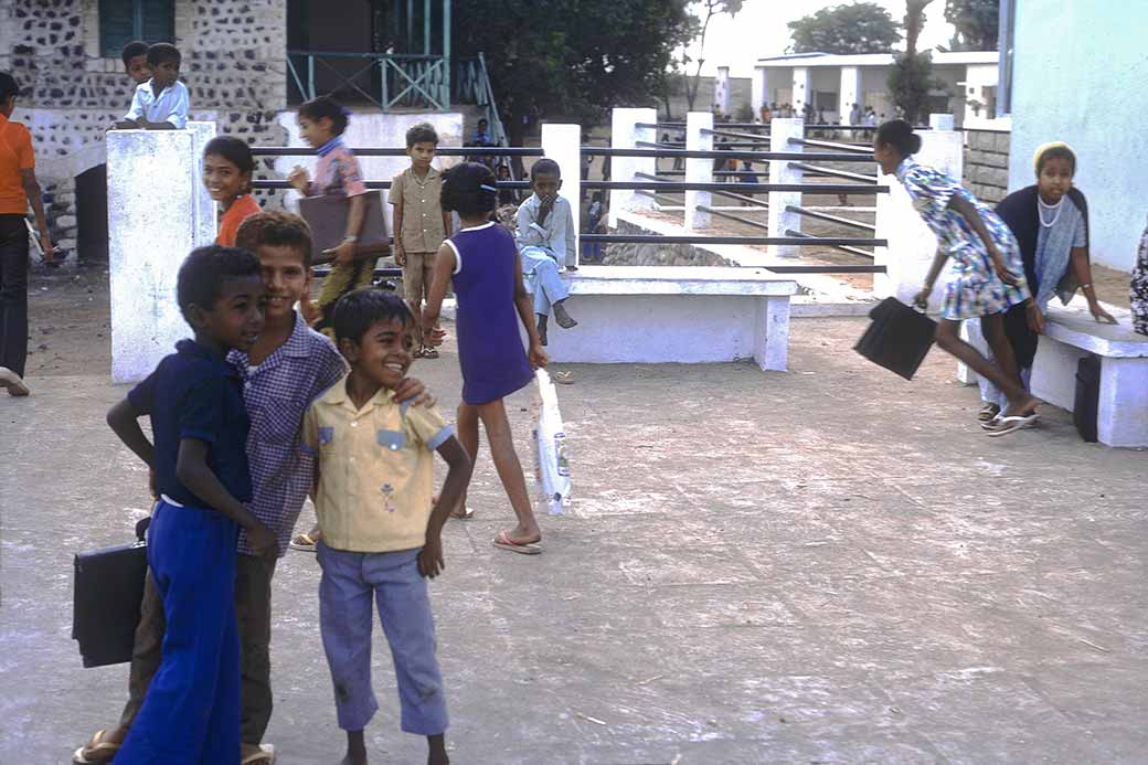 Children in the school yard