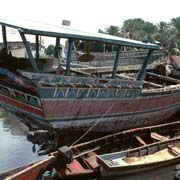 A dhow trading boat