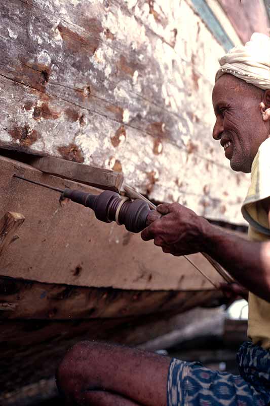 Repairing a dhow