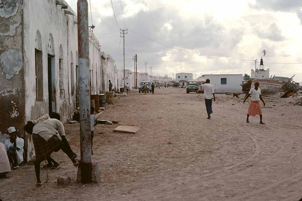 Sandy coastal street