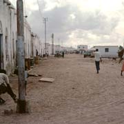 Sandy coastal street