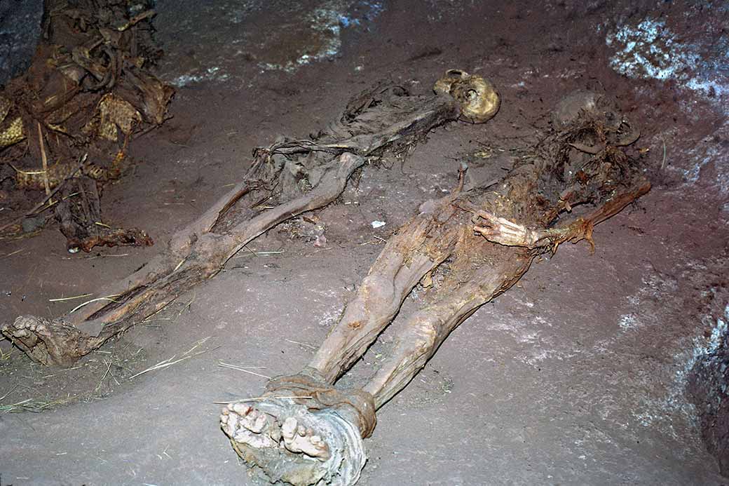 Mummies of monks