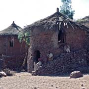 Round thatched houses