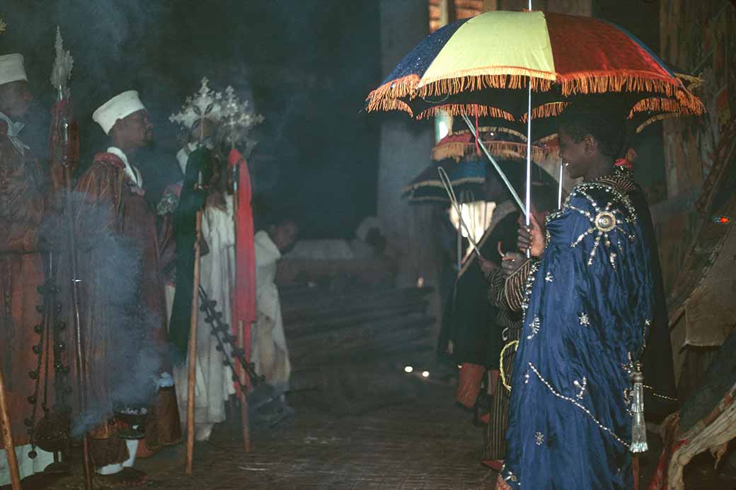 Priests and boy acolytes