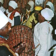 Priests with drum