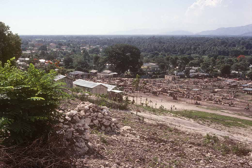 View to the market