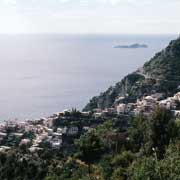 View over Positano