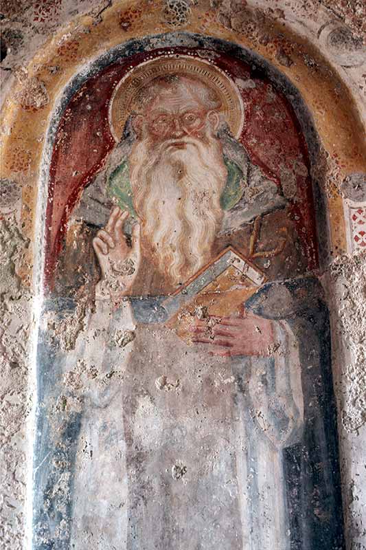 Fresco, cave monastery