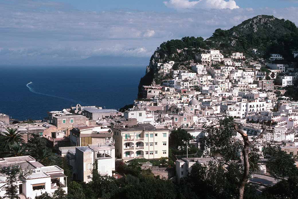 View to Capri town