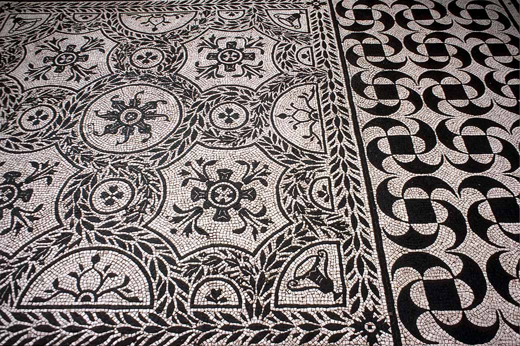 Mosaic floor, Hospitalia