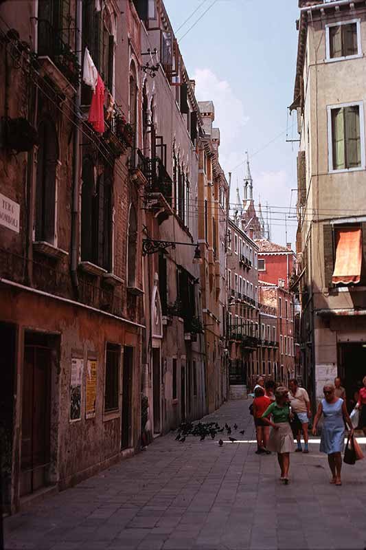 Narrow back street, Venice