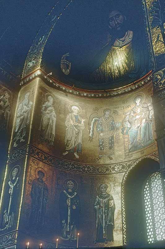 Mosaics of saints