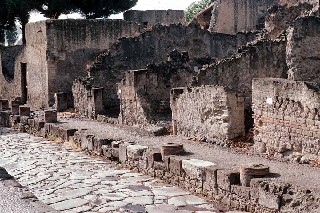 Ruined houses