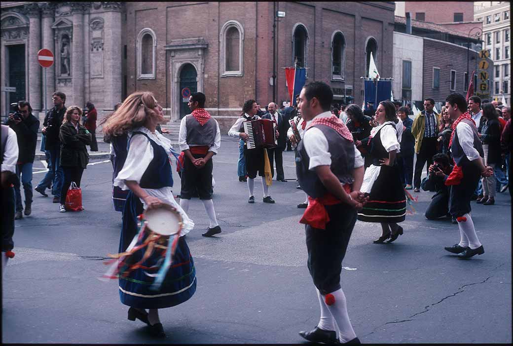 Folk dancing