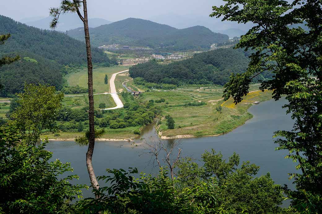 View across the river