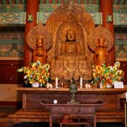 Wooden Buddha statues