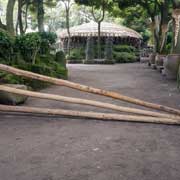 Gate poles down
