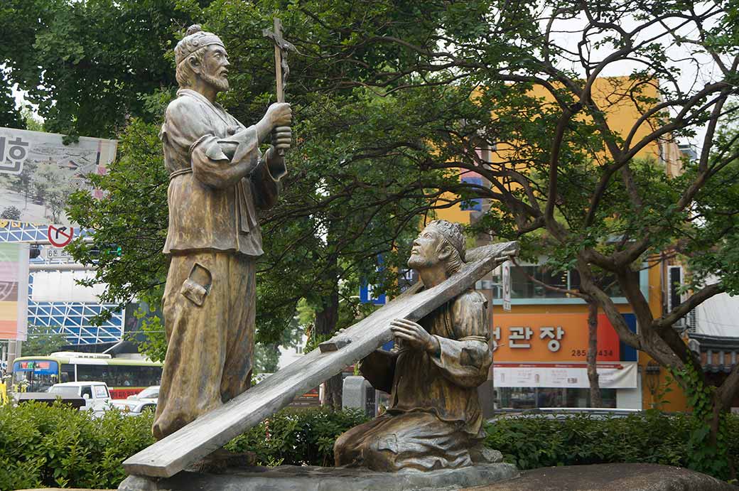 Statue,  Jeondong Church