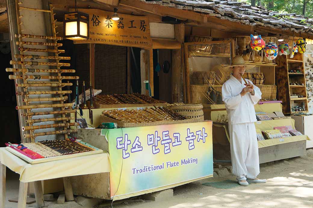 Traditional flute making