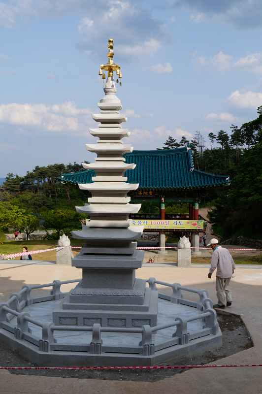Seven storied stone pagoda