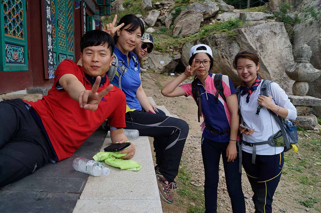 Young hikers