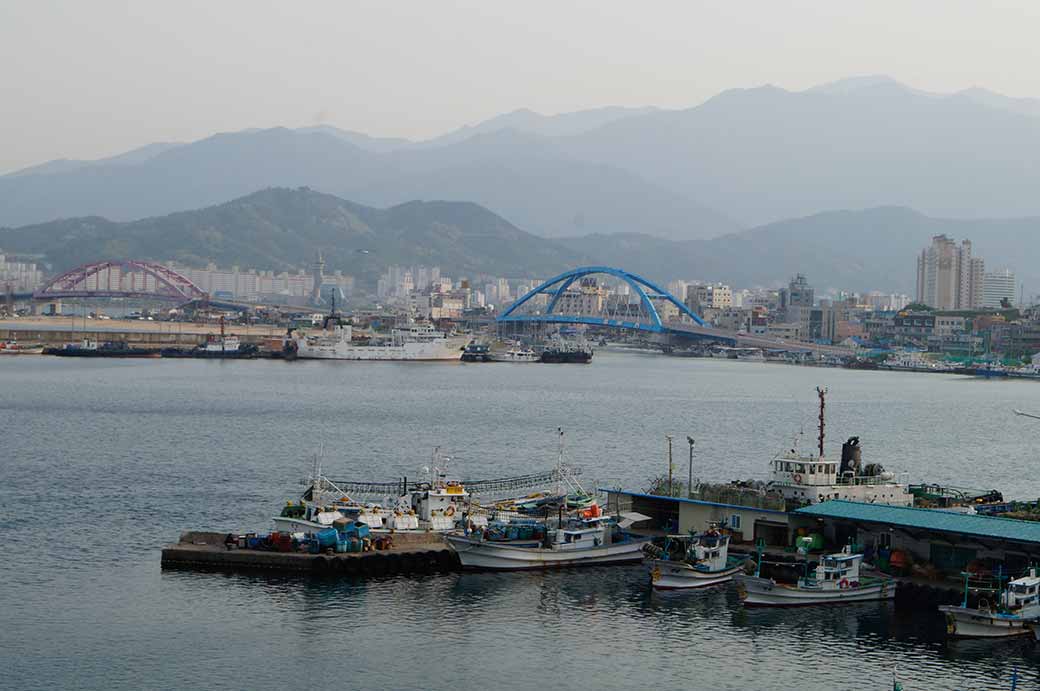 View across harbour