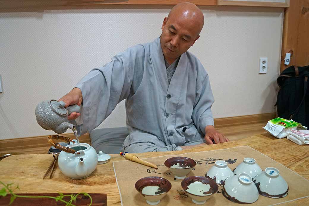 Tea with a monk