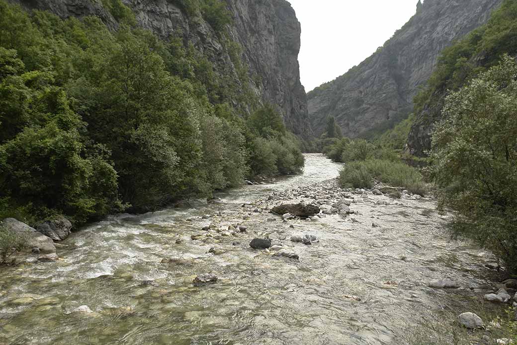 Fast flowing river