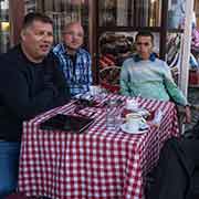 Having coffee, Gjakova