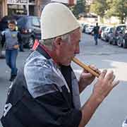 Playing a flute, Prizren