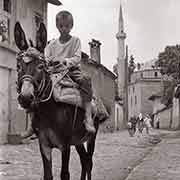 Boy on his donkey