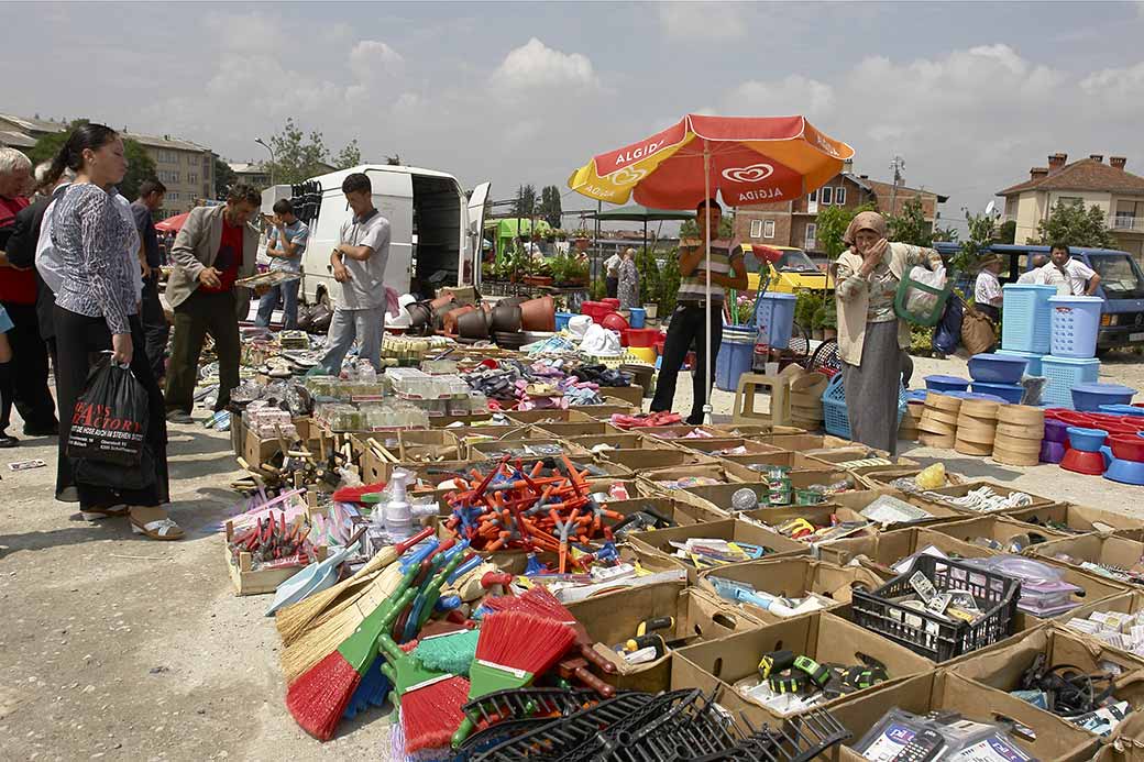 At the market