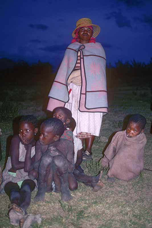 Woman in blanket