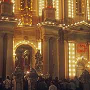 St. Mary’s statue carried from church