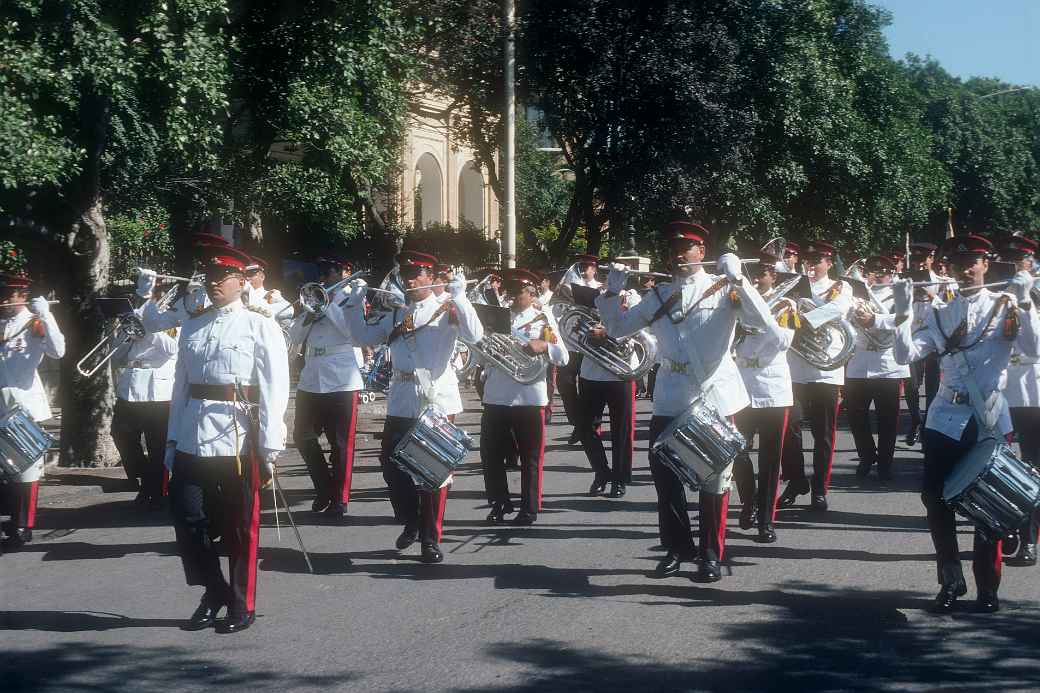 Police Band marching