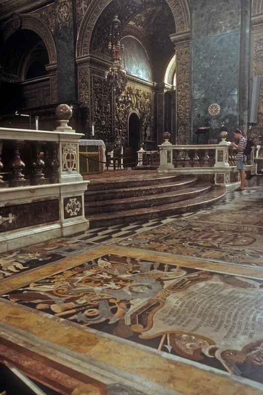 Marble tombstones, St. John's Co-Cathedral