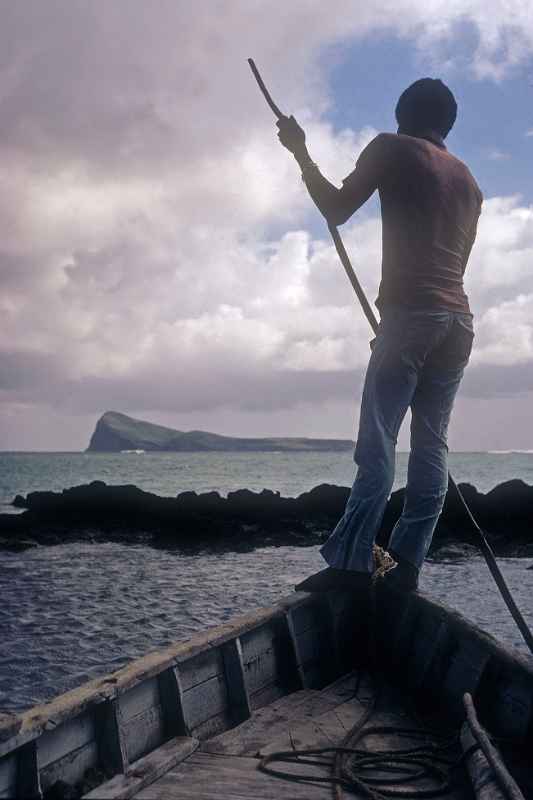 In fishing boat, Cap Malheureux