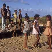 Children dancing, Cap Malheureux